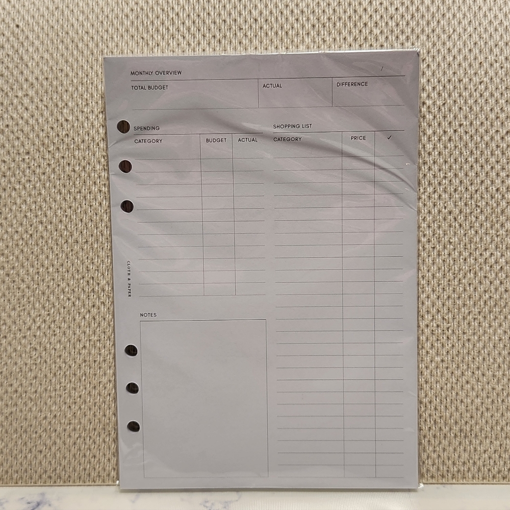 Cloth & Paper Financial Planning Secon Edition SKU 3140326 A5